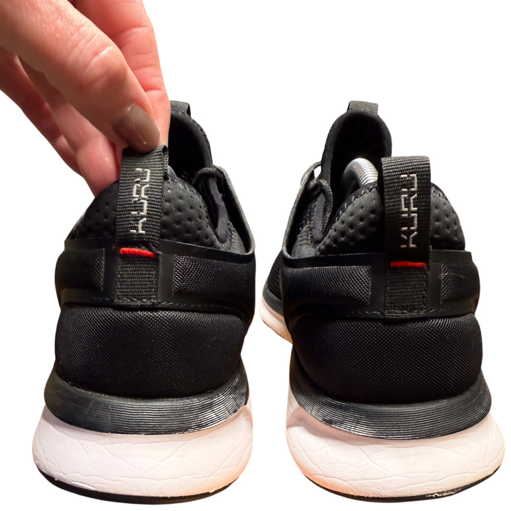 KURU Atom Men's 11 Black White Sneakers Running Walking Shoes - Picture 7 of 16